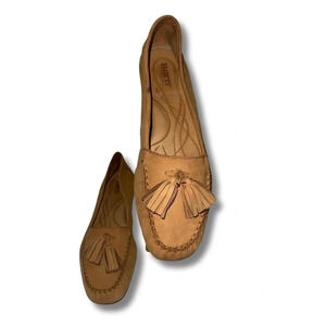 Born Alawa Leather Tassel Loafers Size